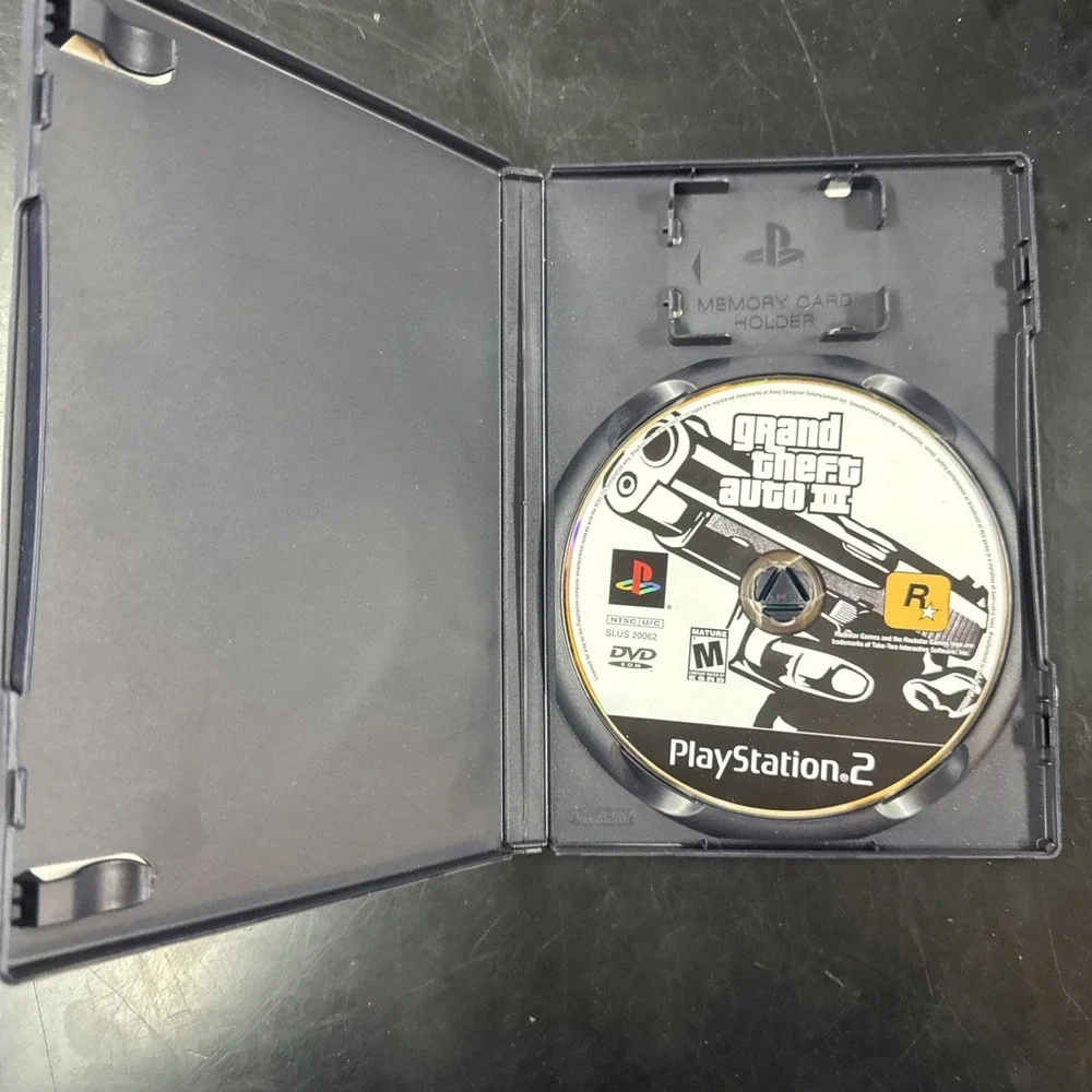 Grand Theft Auto III GTA 3 PS2 (Sony PlayStation 2, 2001) Box & Disc, No Manual